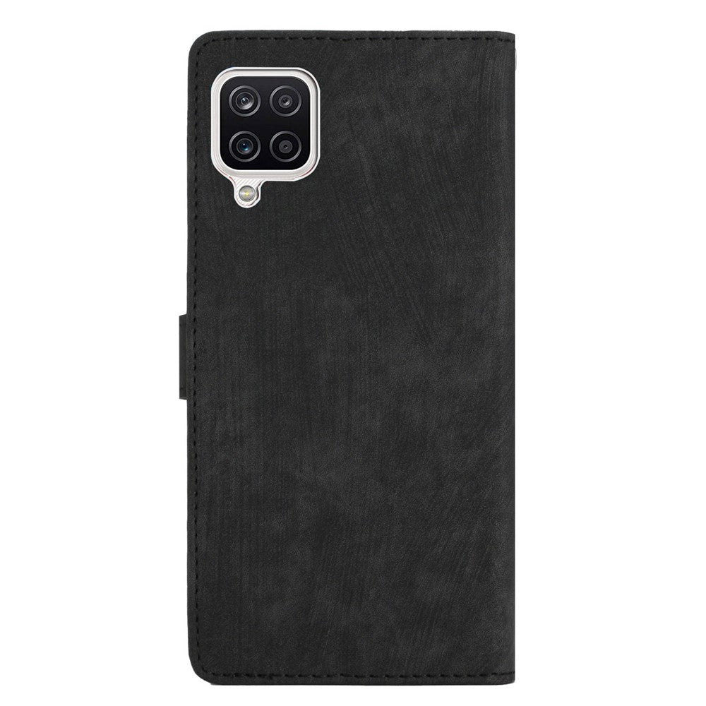 Til Samsung Galaxy A22 4G (EU-version) PU læderpung beskyttende cover skin-touch flip-stand telefoncover