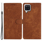 Til Samsung Galaxy A22 4G (EU-version) PU læderpung beskyttende cover skin-touch flip-stand telefoncover