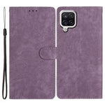 Til Samsung Galaxy A22 4G (EU-version) PU læderpung beskyttende cover skin-touch flip-stand telefoncover