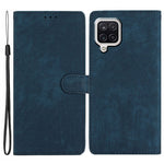 Til Samsung Galaxy A22 4G (EU-version) PU læderpung beskyttende cover skin-touch flip-stand telefoncover