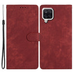 Til Samsung Galaxy A22 4G (EU-version) PU læderpung beskyttende cover skin-touch flip-stand telefoncover
