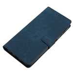 For Samsung Galaxy A24 4G (162.1 x 77.6 x 8.3mm) Solid Color Skin-touch Phone Stand Case Leather Wallet Shell