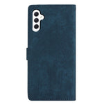 For Samsung Galaxy A24 4G (162.1 x 77.6 x 8.3mm) Solid Color Skin-touch Phone Stand Case Leather Wallet Shell