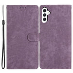 For Samsung Galaxy A24 4G (162.1 x 77.6 x 8.3mm) Solid Color Skin-touch Phone Stand Case Leather Wallet Shell