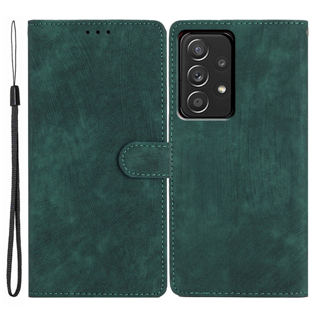 Til Samsung Galaxy A23 5G (global version) / A23 4G Skin-touch Flip Cover Telefonetui PU-læderpung Antidrop-skal