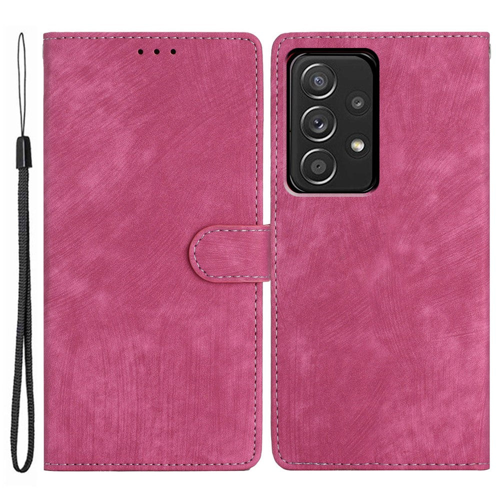 Til Samsung Galaxy A23 5G (global version) / A23 4G Skin-touch Flip Cover Telefonetui PU-læderpung Antidrop-skal