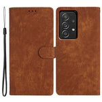 Samsung Galaxy A33 5G Skin-touch PU-läderfodral med fällbart stativ och plånboksfodral