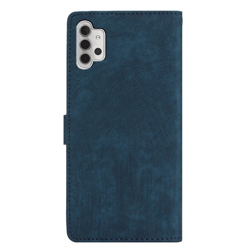 Til Samsung Galaxy A32 5G / M32 5G PU-læderpung Mobilcover Hudvenlig Anti-drop Skal med Stand