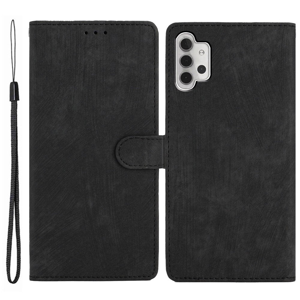 Til Samsung Galaxy A32 5G / M32 5G PU-læderpung Mobilcover Hudvenlig Anti-drop Skal med Stand