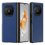 For Huawei Mate X3 5G Folding Phone Case Litchi Texture PU Leather Coated PC Phone Shell Cover