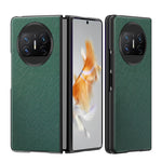 For Huawei Mate X3 5G Folding Design Cell Phone Case Cross Texture PU Leather+PC Phone Cover