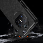 For Huawei Mate X3 5G Folding Design Cell Phone Case Cross Texture PU Leather+PC Phone Cover