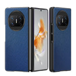 For Huawei Mate X3 5G Folding Design Cell Phone Case Cross Texture PU Leather+PC Phone Cover