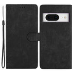 For Google Pixel 8 Solid Color Skin-touch Stand Leather Wallet Cover Cell Phone Case