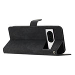 For Google Pixel 8 Solid Color Skin-touch Stand Leather Wallet Cover Cell Phone Case