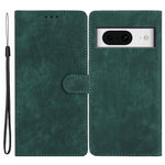 For Google Pixel 8 Solid Color Skin-touch Stand Leather Wallet Cover Cell Phone Case
