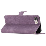 For iPhone 7 / 8 / SE (2020) / SE (2022) PU Leather Solid Color Cover Skin-touch Stand Wallet Phone Case
