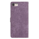 For iPhone 7 / 8 / SE (2020) / SE (2022) PU Leather Solid Color Cover Skin-touch Stand Wallet Phone Case