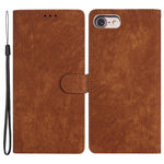For iPhone 7 / 8 / SE (2020) / SE (2022) PU Leather Solid Color Cover Skin-touch Stand Wallet Phone Case