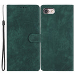 For iPhone 7 / 8 / SE (2020) / SE (2022) PU Leather Solid Color Cover Skin-touch Stand Wallet Phone Case