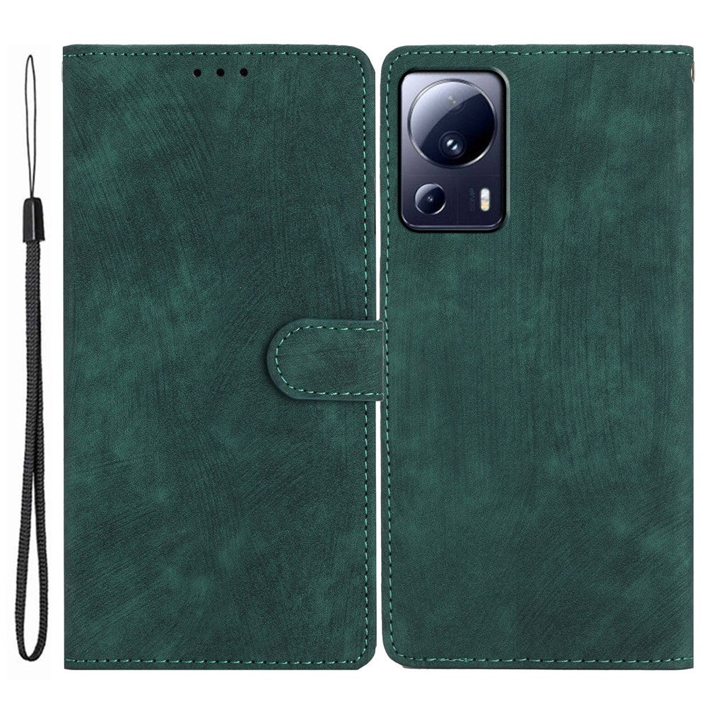 Xiaomi 13 Lite / Civi 2 5G Enfärgat Läderplånboksfodral med Skin-touch-funktion, Mobilskal