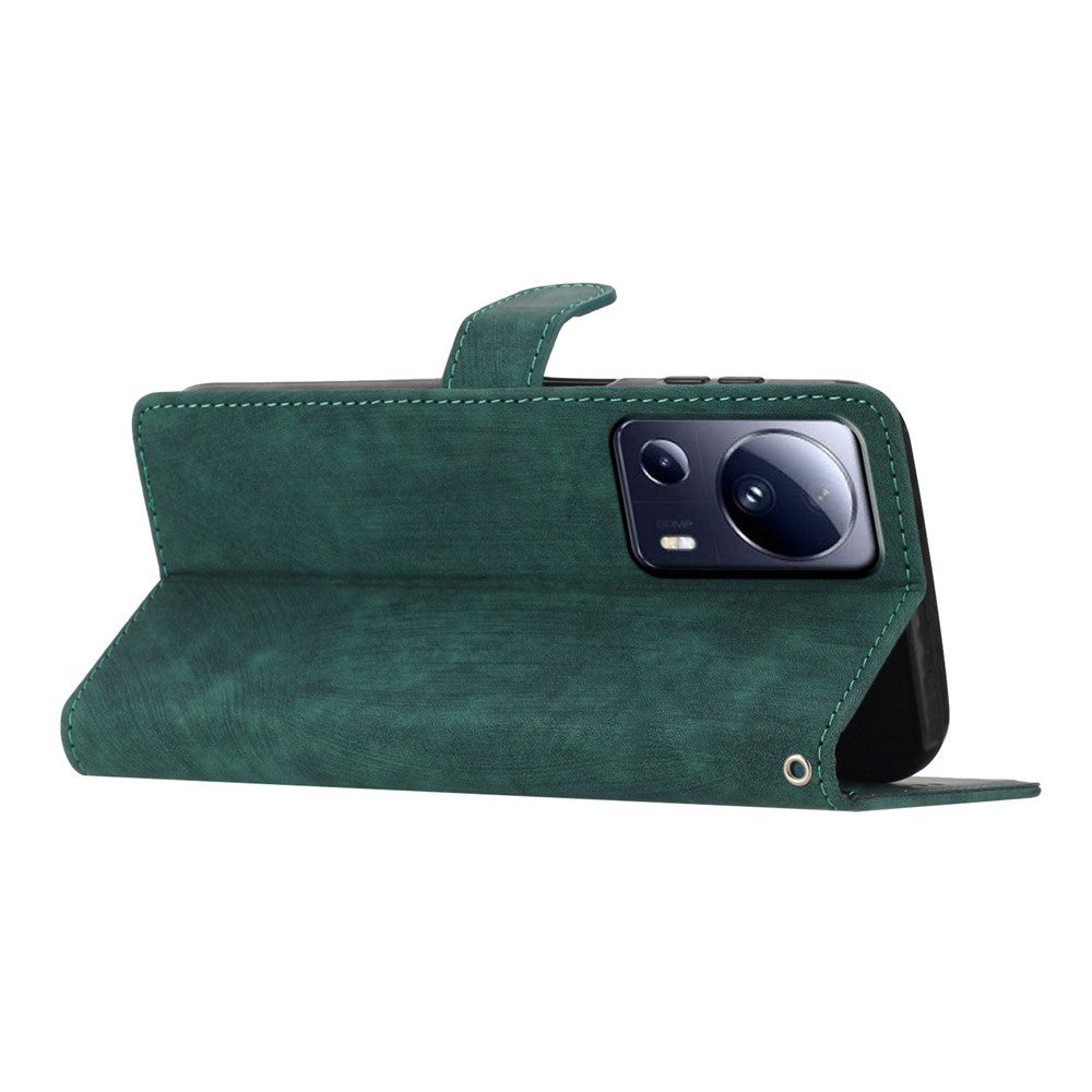 Xiaomi 13 Lite / Civi 2 5G Enfärgat Läderplånboksfodral med Skin-touch-funktion, Mobilskal