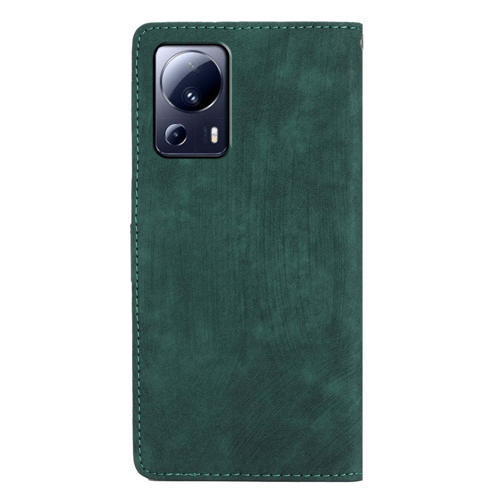 Xiaomi 13 Lite / Civi 2 5G Enfärgat Läderplånboksfodral med Skin-touch-funktion, Mobilskal