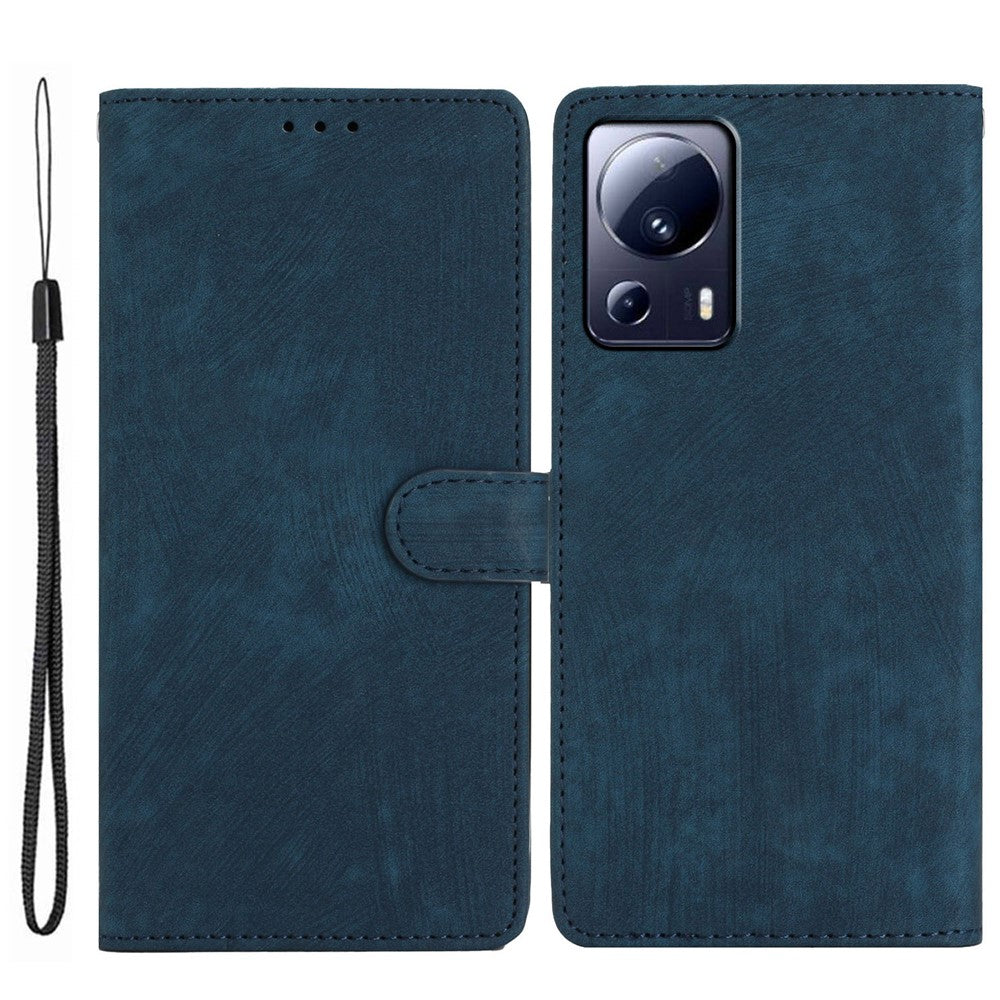 Xiaomi 13 Lite / Civi 2 5G Enfärgat Läderplånboksfodral med Skin-touch-funktion, Mobilskal