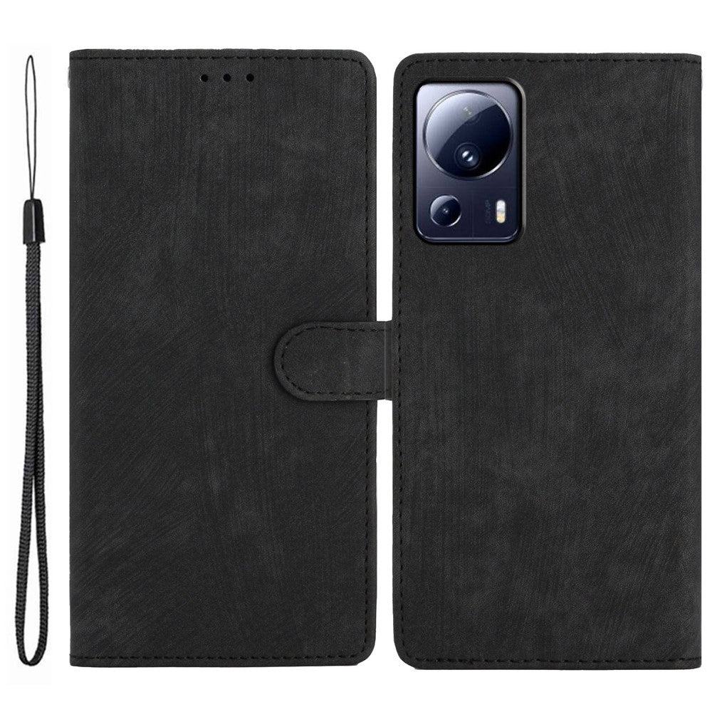 Xiaomi 13 Lite / Civi 2 5G Enfärgat Läderplånboksfodral med Skin-touch-funktion, Mobilskal