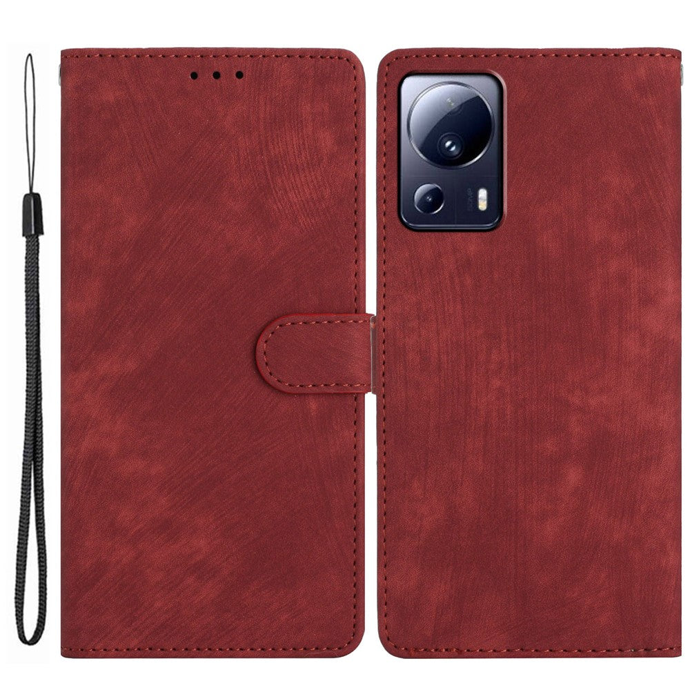 Xiaomi 13 Lite / Civi 2 5G Enfärgat Läderplånboksfodral med Skin-touch-funktion, Mobilskal