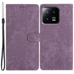 Xiaomi 13 5G Enfärgad Folio Flip PU Läder Plånboksfodral Skin-touch Stativ mobilfodral