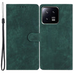 Xiaomi 13 5G Enfärgad Folio Flip PU Läder Plånboksfodral Skin-touch Stativ mobilfodral