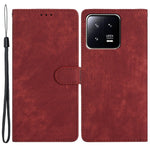 Xiaomi 13 5G Enfärgad Folio Flip PU Läder Plånboksfodral Skin-touch Stativ mobilfodral
