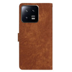 Xiaomi 13 Pro 5G Enfärgat Skin-touch PU-läder Plånboksfodral Stativ Folio Flip mobilfodral