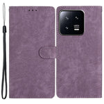 Xiaomi 13 Pro 5G Enfärgat Skin-touch PU-läder Plånboksfodral Stativ Folio Flip mobilfodral