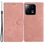 Xiaomi 13 Pro 5G Enfärgat Skin-touch PU-läder Plånboksfodral Stativ Folio Flip mobilfodral