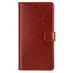 IDEWEI Til Motorola Moto E13 4G Pung Telefoncover Crazy Horse Tekstur Stativ PU Læder Cover