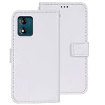 IDEWEI Til Motorola Moto E13 4G Pung Telefoncover Crazy Horse Tekstur Stativ PU Læder Cover