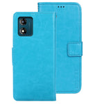 IDEWEI Til Motorola Moto E13 4G Pung Telefoncover Crazy Horse Tekstur Stativ PU Læder Cover