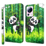 For Xiaomi 13 Lite / Civi 2 5G PU Leather Wallet Phone Case 3D Pattern Printing Phone Stand Cover with Strap