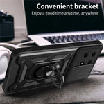 Til Honor X8a 4G Stødsikkert Kickstand PC+TPU Telefoncover med Skydelinsebeskyttelse
