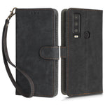 Til Motorola Defy 2 5G / Cat S75 5G Telefon Pung Cover PU Læder RFID Blokerende Stativ Etui med Rem