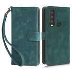 Til Motorola Defy 2 5G / Cat S75 5G Telefon Pung Cover PU Læder RFID Blokerende Stativ Etui med Rem