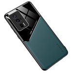 Xiaomi Poco F5 Pro 5G / Redmi K60 Pro 5G / K60 5G Läderbelagd TPU + PC-skal Magnetisk bilhållare mobilskal