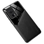 Xiaomi Poco F5 Pro 5G / Redmi K60 Pro 5G / K60 5G Läderbelagd TPU + PC-skal Magnetisk bilhållare mobilskal