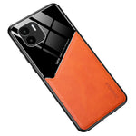 For Xiaomi Redmi A1 4G / A2 4G Magnetic Car Mount Phone Case PU Leather Coated TPU + PC Cover
