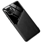 For Xiaomi Redmi A1 4G / A2 4G Magnetic Car Mount Phone Case PU Leather Coated TPU + PC Cover