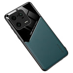 Anti-dorp Slim-skal för Xiaomi 13 Pro 5G TPU PC PU-lädermobilskal med stöd för magnetiskt bilfäste