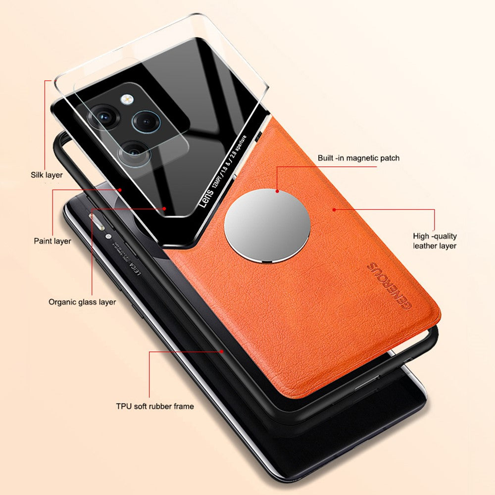 For Xiaomi Poco X5 Pro 5G / Note 12 Pro Speed 5G Shockproof Case TPU + PC + PU Leather Phone Cover