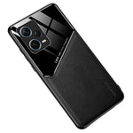 Stötsäkert fodral för Xiaomi Redmi Note 12 Pro+ 5G TPU + PC + PU-läder Slimmat mobilskal med stöd för magnetiskt bilfäste